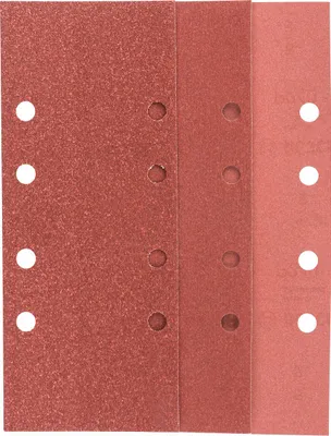 Produktbild von Schleifblatt-Set für Schwingschleifer, 25-teilig, 8 Löcher, 93 x 230 mm, 60-240