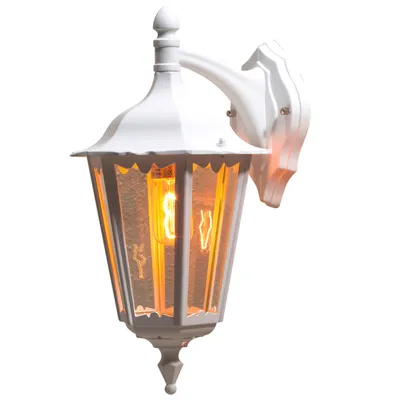 Zdjęcie produktu dla Lampa ścienna Konstsmide Firenze z lakierowanego na biało aluminium z przezroczystym szkłem