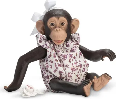 Obrázek produktu pro Španělská opička Lola v květinových rampech 32cm