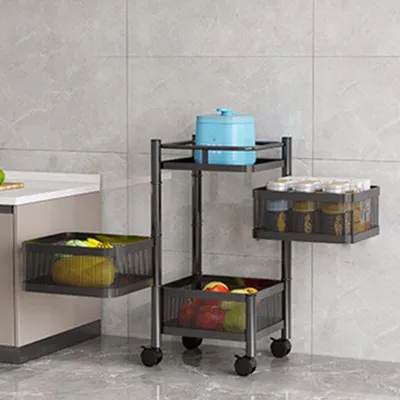 Zdjęcie produktu dla Regał na książki stojący półka metalowa regał loft  Czarny