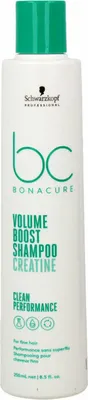 A product shot of a bottle of Schwarzkopf Bc Volume Boost Shampoo.