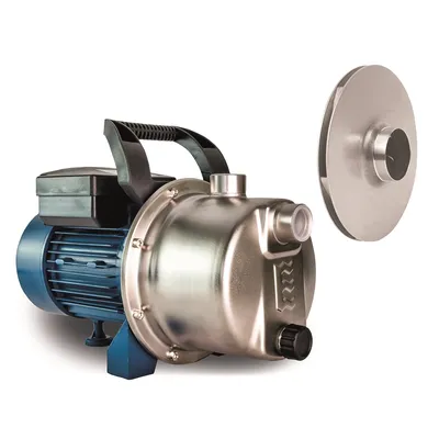 Produktbild von Elpumps JPV 1300 INOX, 1300 W, AC, 4,8 bar, 5400 l/h, Schwarz, Blau, Grau