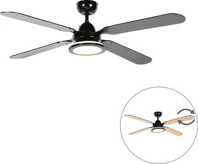 Produktbild von Schwarzer DeckenventilaTor mit Fernbedienung Fanattic