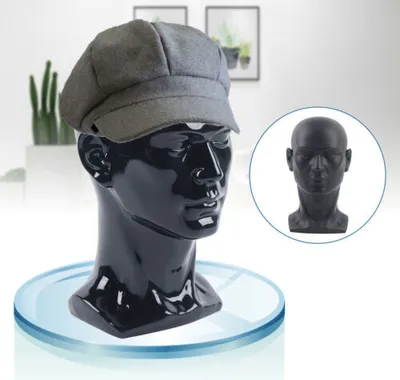 Zdjęcie produktu dla Manekin męski głowa manekina głowa manekina model peruka okulary kapelusz wyświetlacz 50 cm