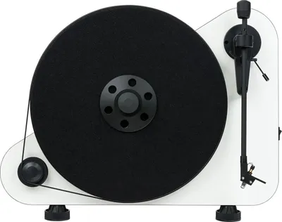 Zdjęcie produktu dla Pro-Ject VT-E R, Gramofon z napędem pasowym, Automatyczny, Biały, Aluminium, Stal nierdzewna, Silikon, MDF