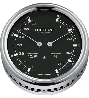 Immagine prodotto di Wempe - CW250009 - Termoigrometro - 100mm - Acciaio inox - PILOT III
