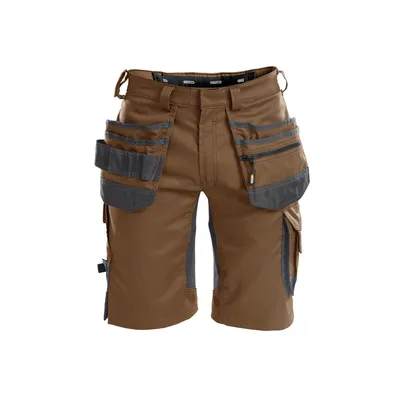 Produktbild von Dassy Stretch-Arbeitsshorts Trix 250083 PESCO41 Gr. 62 lehmbraun/anthrazitgrau