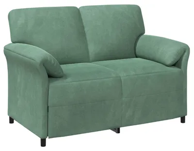 Obrázok produktu pre vidaXL Dvojmiestna pohovka v morskej zelenej farbe 138 x 83 x 95 cm, zamat