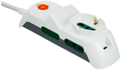 Immagine prodotto di VIMAR fp00515.c.b, connettore universale, 2P17/11, con prese da 17/11 e 2 porte USB di tipo B