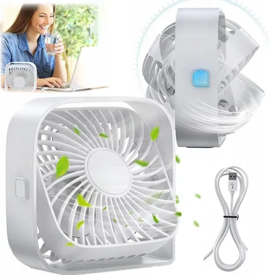 Obrázek produktu pro USB ventilátor Tichý mini stolní ventilátor TOPK K50 bílý