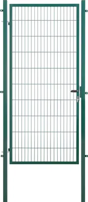 Produktbild von Arvotec Gartentor BxH 120x200 cm mit Schließzylinder und Zaunanschluss Moosgrün Gitterzauntor Stabmattentor Einzeltor Doppelstabmattentor Gartentür