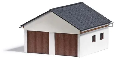 Produktbild von Busch 1647 - 1/87 / H0 Doppelgarage - Neu