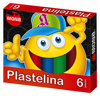 Zdjęcie produktu dla Plastelina 6 kolorów Mona