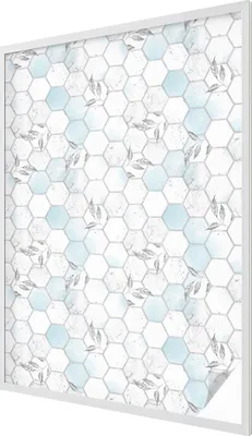 Produktbild von Buntglas Fensterfolie – 146x100 cm – Stained-Glass Design – blickdichte dekorative Sichtschutzfolie – selbstklebend, UV-Schutz – Blattkacheln