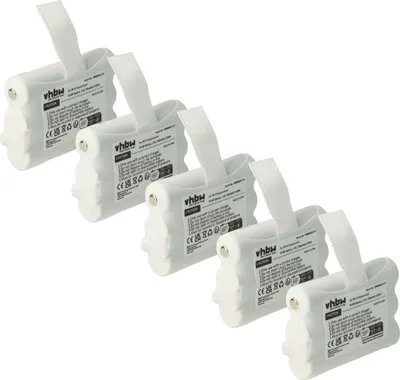 Produktbild von vhbw 5x Akku Ersatz für Midland PB-X6 für Funkgerät, Walkie Talkie (700 mAh, 3,6 V, NiMH)