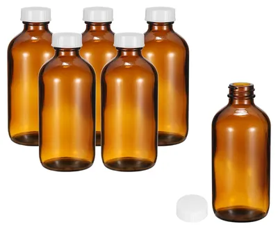 Produktbild von Set mit 6 Glasflaschen à 240 ml mit weißem Verschluss