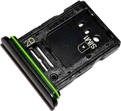 Produktbild von Simkartenhalter und micro-SD Speicherkartenfach für Sony Xperia 10 III (XQ-BT52), Original Ersatzteil, Schwarz