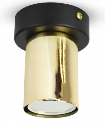 Zdjęcie produktu dla LUXOLAR Lampa sufitowa GU10 LED 25W kolor złoty/czarny - Lampa sufitowa SPOT metalowa - Idealna do salonu, sypialni, pokoju, biura - Nowoczesny design