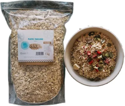 Zdjęcie produktu dla Płatki owsiane 1kg - Schronisko Bukowina