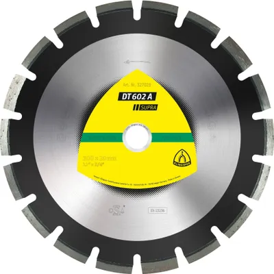 Produktbild von Klingspor DT 602 A Diamanttrennscheiben, 400 x 3,6 x 20 mm 24 Segmente 40 x 3,6 x 10 mm, Weitverzahnt