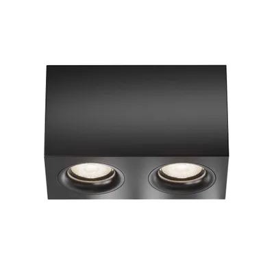 Immagine prodotto di Plafoniera, alluminio, 2 luci, nero, L 20 cm
