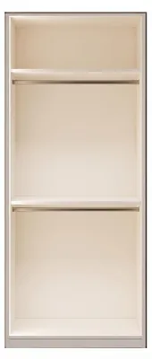 Immagine prodotto di Armadio moderno beige con due ante, vetrina in legno