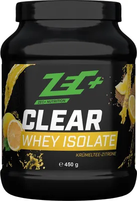 Produktbild von ZEC+ CLEAR WHEY ISOLATE Krümeltee-Zitrone 450g