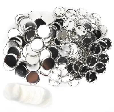 Zdjęcie produktu dla 100 sztuk pustych przypinek z agrafką, okrągłe, 44 mm / 1,7 cala – elementy do wykonania odznak, emblematów i medali; materiały do rękodzieła, upominków i pamiątek