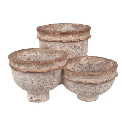 Immagine prodotto di Vaso da fiori Clayre & Eef 27x29x17 cm in poliresina beige