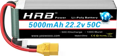 Obrázek produktu pro 6S Lipo baterie, kapacita 5000mAh, napětí 22,2V, 6s 5000mah XT90 1ks