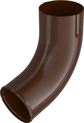 Produktbild von BRYZA Fallrohr-Ablaufbogen verzinkt Ø 90 mm, Braun RAL 8017