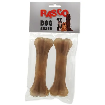 Produktbild von Leckerli Rasco Büffelhaut-Knochen 15 cm 2 Stk.