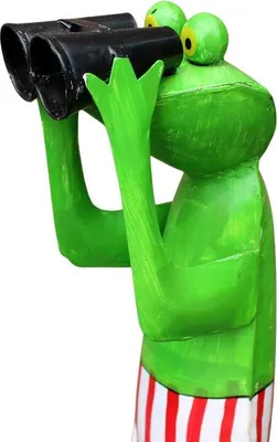 Produktbild von Gartenfigur Frosch Spanner Badehose rot