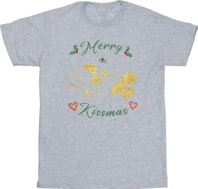 Produktbild von Disney - "Merry Kissmas" T-Shirt für Herren BI42162 (S) (Grau)