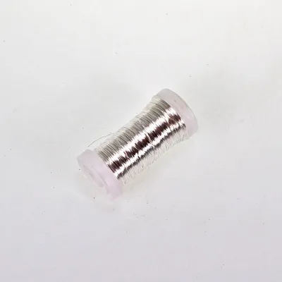 Produktbild von 100g Myrtendraht Silberdraht echt versilbert Spule 0,3mm ca.160m