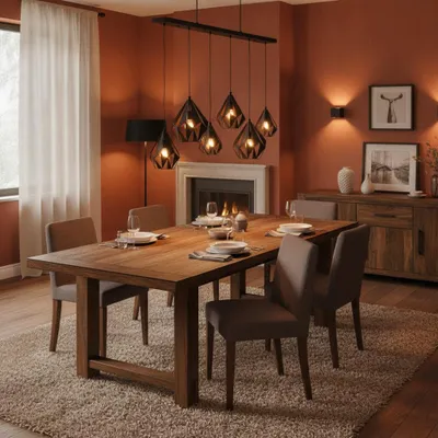 Productafbeelding van Eettafellamp hanglamp Carlton 1, AI-gegenereerde afbeelding