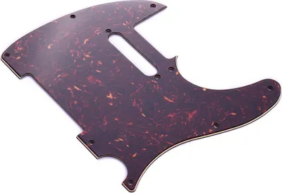 Image de Guitare -Pickups, 3Ply -Guitar Pickguard Single Coil Pickups avec Single Coil Loch f��r E Guitar Brown Tortoise (Plaque brune)