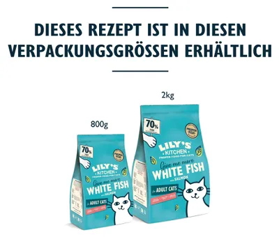 Zdjęcie produktu dla Lily's Kitchen White Fish & Salmon Dry Food, Dorosły, Łososiowy, Sielawa, 2 kg