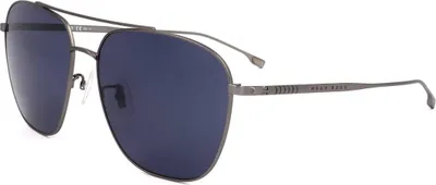 Zdjęcie produktu dla Hugo Boss BOSS 1307/F/S R80, okulary przeciwsłoneczne męskie, matowe, ciemny ruthen. Wymiary: 62/16/145