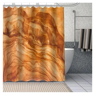 Produktbild von Duschvorhang im Leinen-Look für elegante Badezimmer
