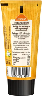 Produktbild von Ostmann Bourbon Vanillepaste kraftvolles intensives Aroma Tube 50g