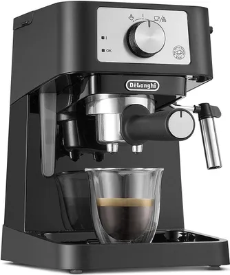 Obrázok produktu pre De’Longhi Stilosa, Espresso kávovar, 1 L, Mletá káva, 1100 W, Čierna, Nerezová oceľ