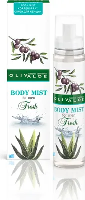 Produktbild von OLIVALOE 00114 - BODY MIST - Körperspray 'Fresh' für Männer 130ml, Naturkosmetik