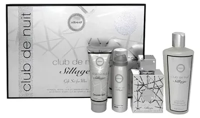 Imagen del producto de ARMAF Set de regalo Club De Nuit Sillage Unisex (Eau de Parfum 30 Ml + Body spray 50 Ml + Spray para cabello 55 Ml + Desodorante en barra 75 g) | Set de Perfumes Árabes Originales
