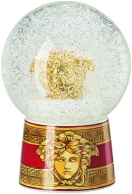 Zdjęcie produktu dla Versace Medusa Amplified Golden Coin Schneekugel groß Materialmix 14498-409956-24640