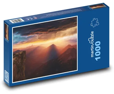 Obrázok produktu pre Puzzle 1000 Západ slnka nad horami - martinpuzzle