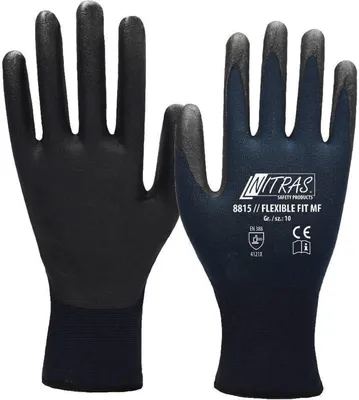 Produktbild von Arbeitshandschuhe | 12 Paar Nitras Flexible Fit MF Strickhandschuhe | Gr. 7