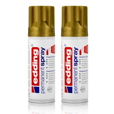 Immagine prodotto di 2x edding Spray permanente reichgold 200 ml Premium Acryllack