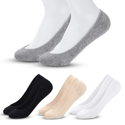 Produktbild von 4 Paar unsichtbare Ballerinasocken für Damen