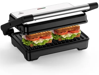 Sandwich-Toaster 1500 W, Panini-Grill, XXL Antihaftplatten, 2 Scheiben